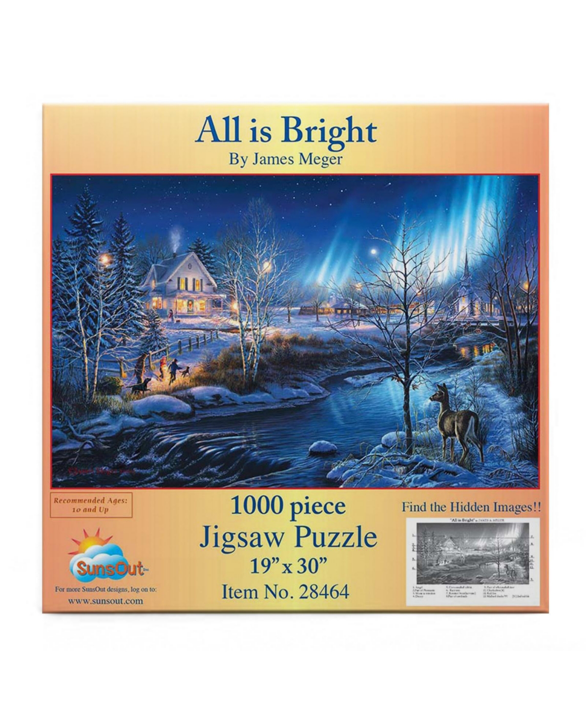 SunsOut All Is Bright 1000-Piece Jigsaw Puzzle, Ages 15+