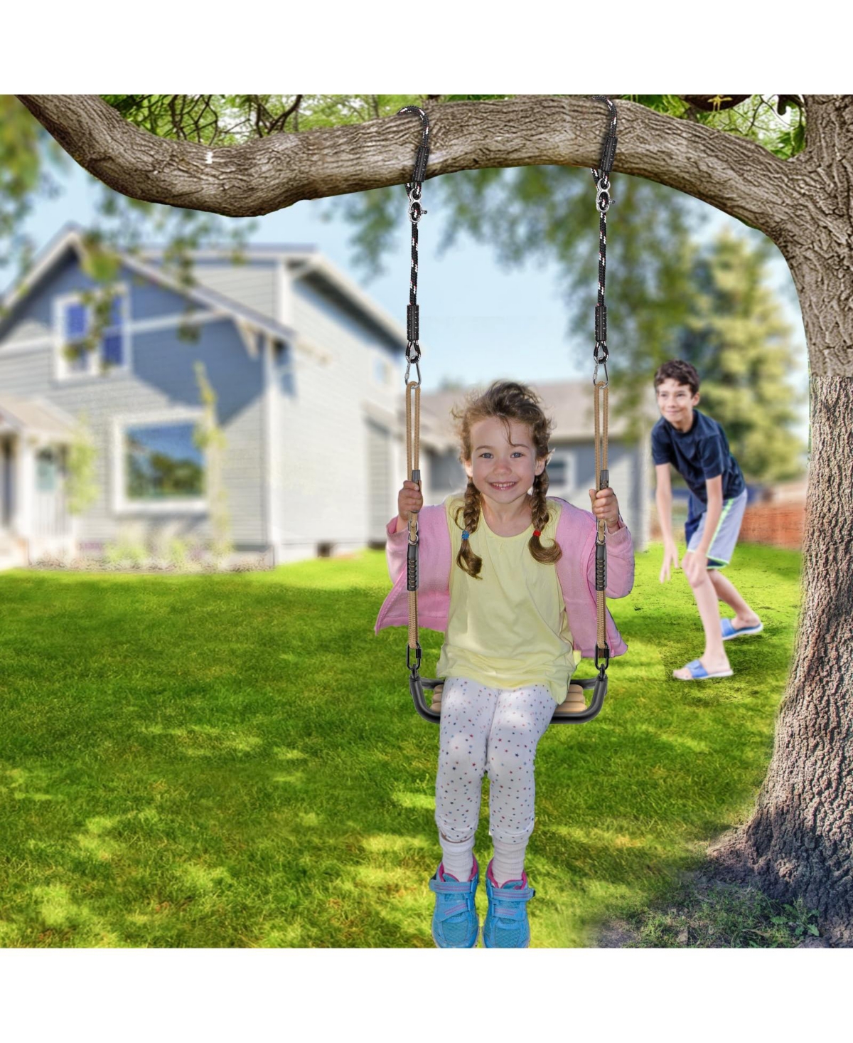 Piscifun Heavy Duty Tree Swing Straps Kit 1000 Lbs Weight Capacity Adjustable Outdoor Hanging Set
