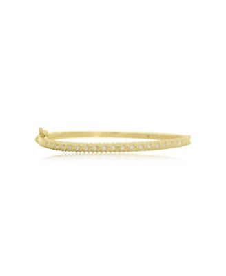 CZ Twist Bangle 14K