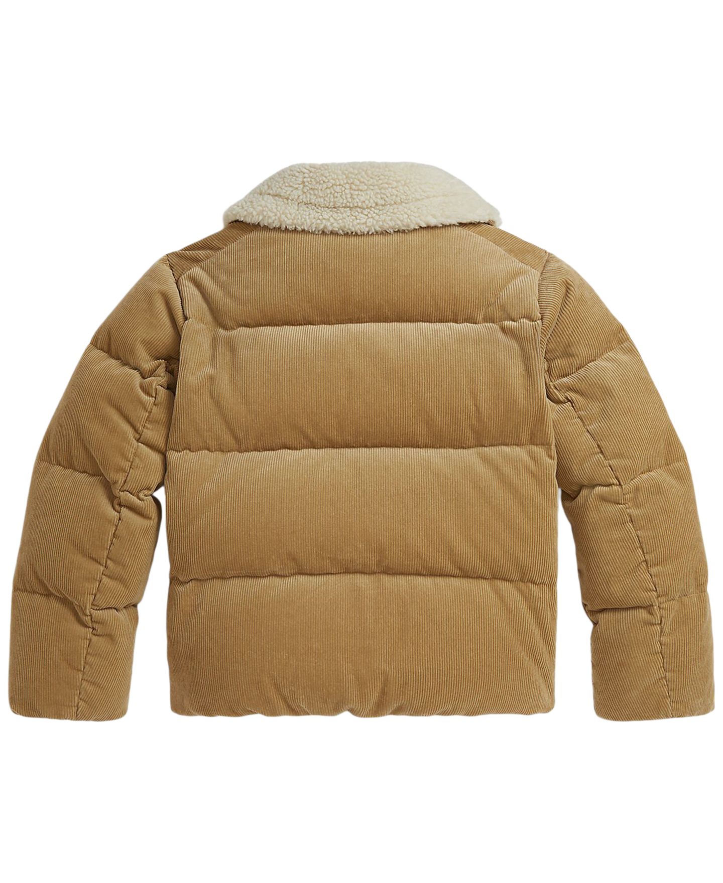 Куртка Polo Ralph Lauren Cotton Corduroy Down Jacket для девочек, цвет: Винтажный хаки — фото 5