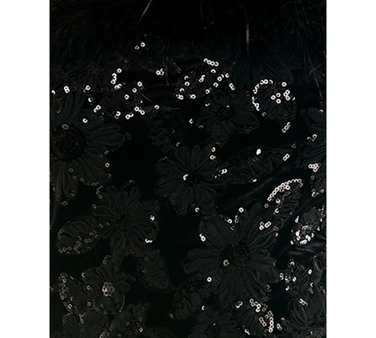 Katia Rae Juniors' Sequin Velvet Square Neck Mini Dress