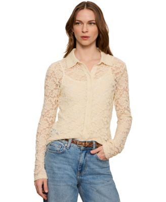 Women's Dreamer Long-Sleeve Lace Blouse