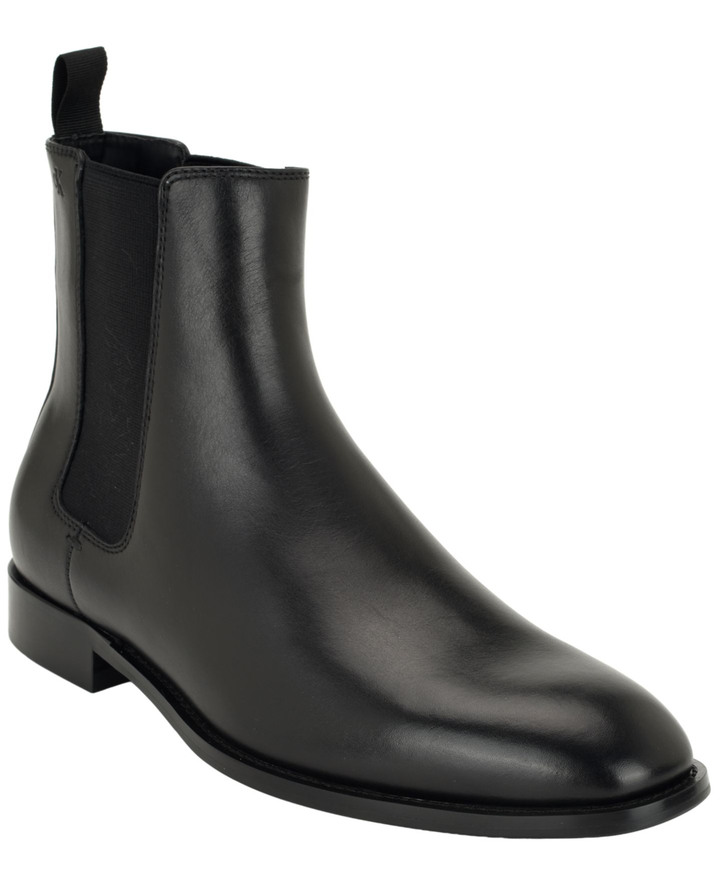 Мужские ботинки Calvin Klein Volminer Chelsea Pull-On Almond-Toe, цвет: Чёрный — фото 1