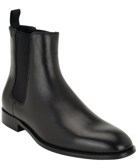 Мужские ботинки Calvin Klein Volminer Chelsea Pull-On Almond-Toe, цвет: Чёрный