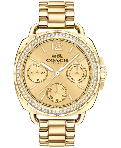COACH Women's Tatum Gold-Tone Stainless Steel Bracelet Watch 38mm 14502570