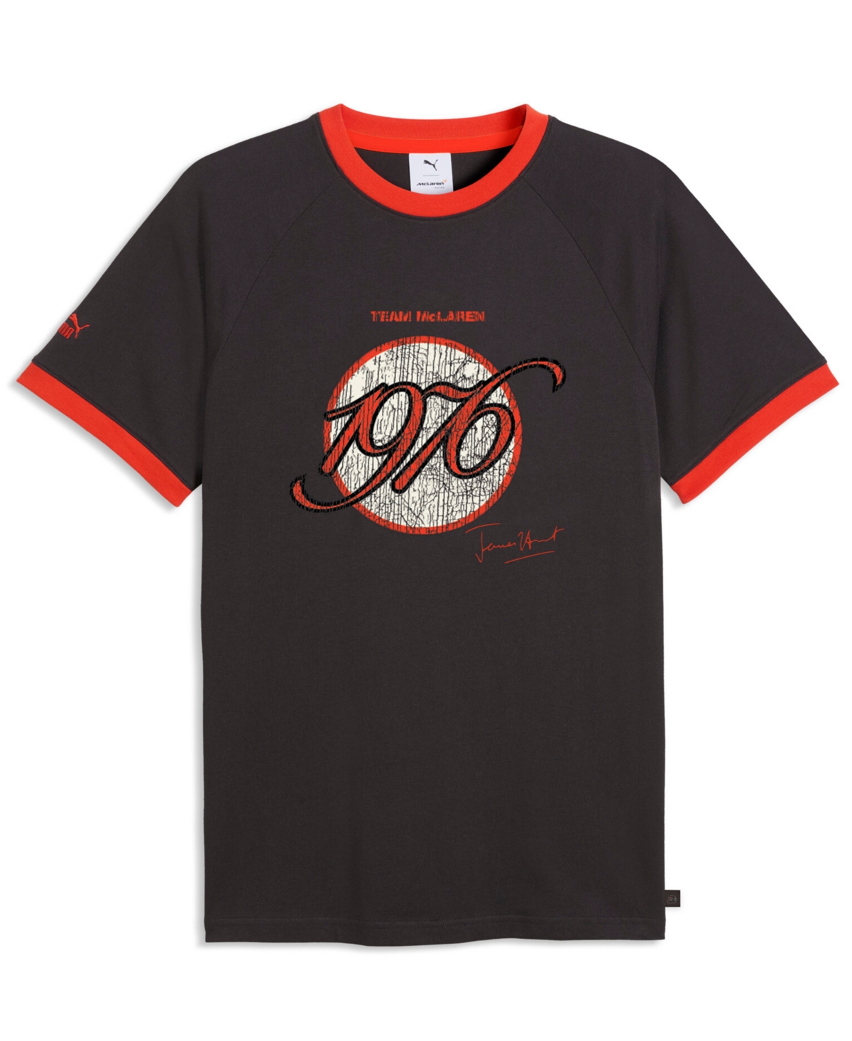 Puma Men's McLaren James Hunt Graphic Ringer Tee - Titan Black