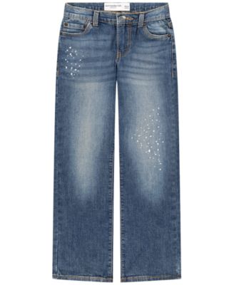 Boys' 5-18 Oil Splatter Straight Leg Jeans