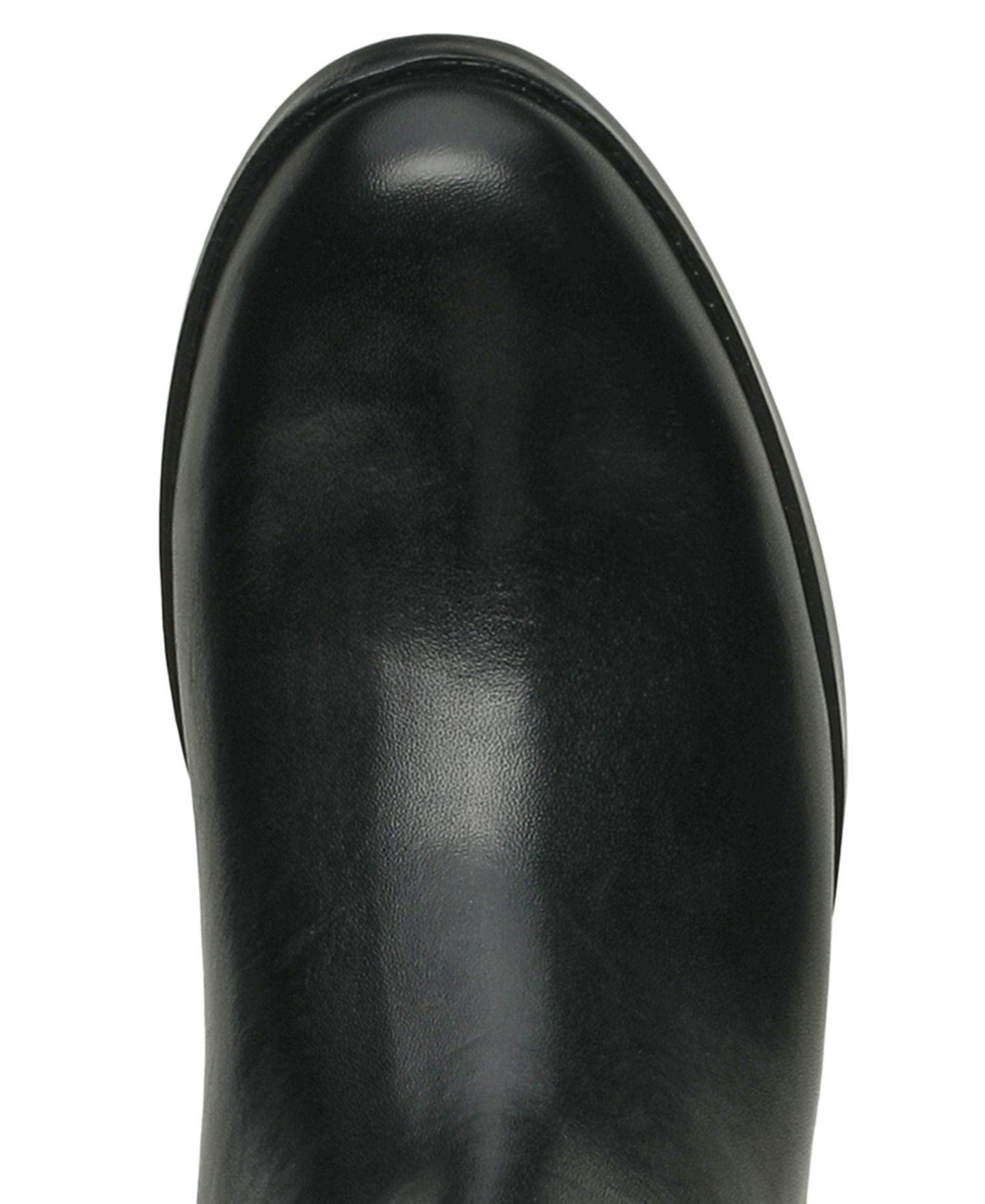 Женские ботинки Vince Camuto Ammar Regular & Wide Calf Block-Heel Tall, цвет: Чёрный кожаный — фото 4