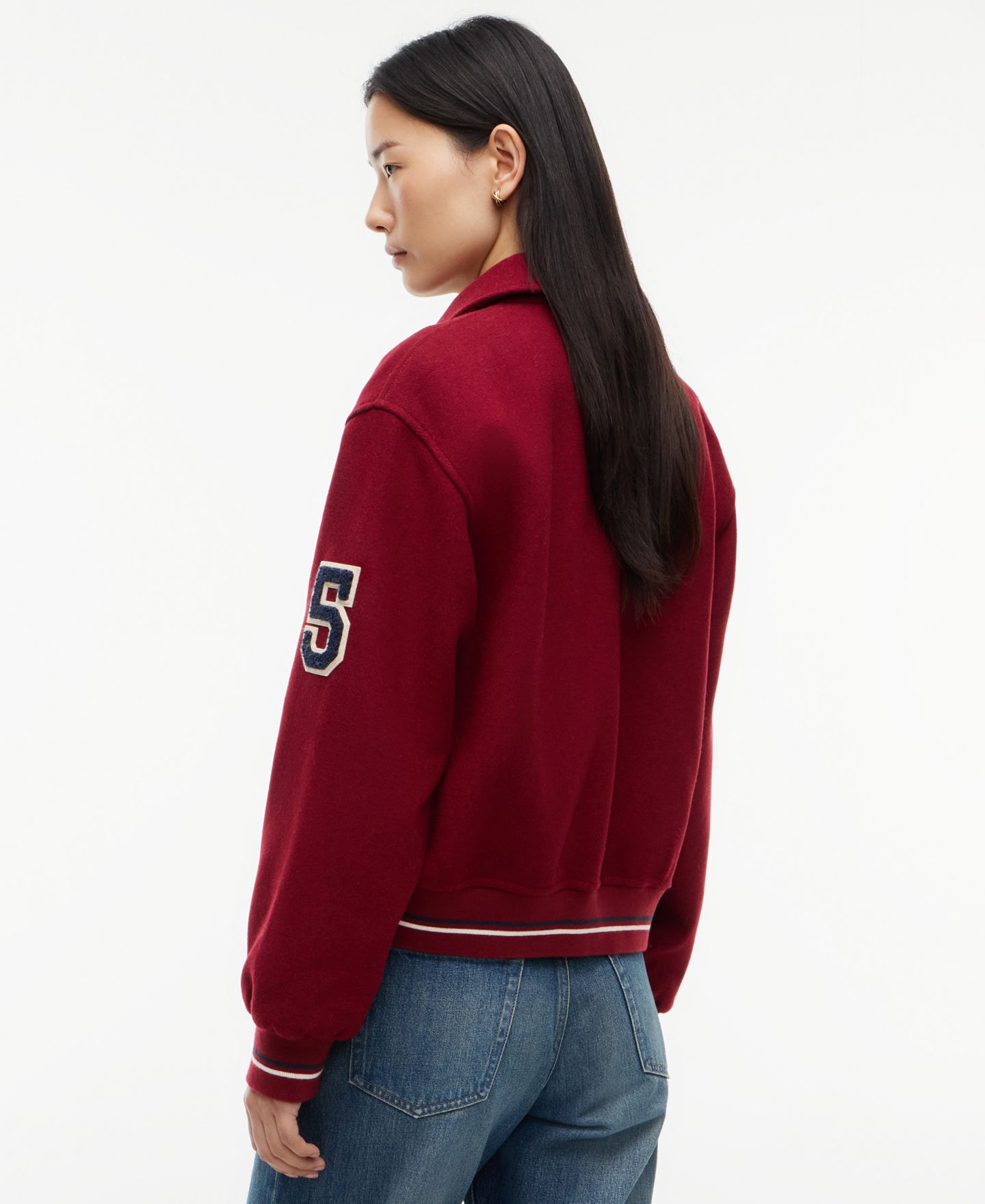 Женская куртка Tommy Hilfiger Varsity Bomber Lightweight, цвет: Dark Magma — фото 4
