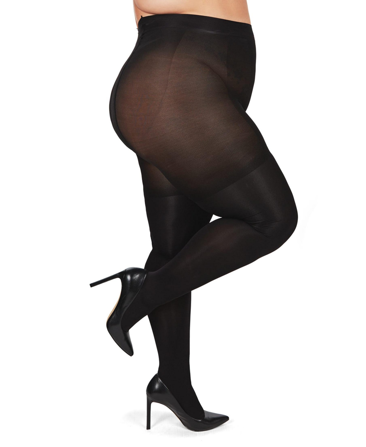 Memoi Women's Bodysmoothers Opaque Shaping Tights In Black