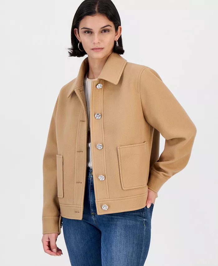 Women's Jewel Button Lady Work Jacket - thumbnail 2