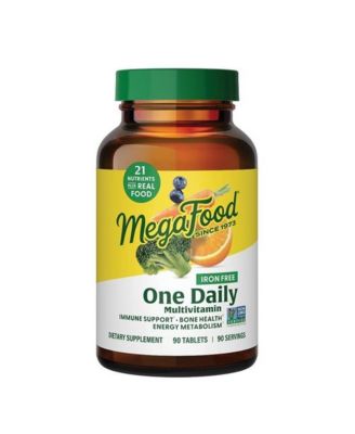 One Daily Iron Free Multivitamin for Women and Men, Bone and Immune Support, 90 Ct