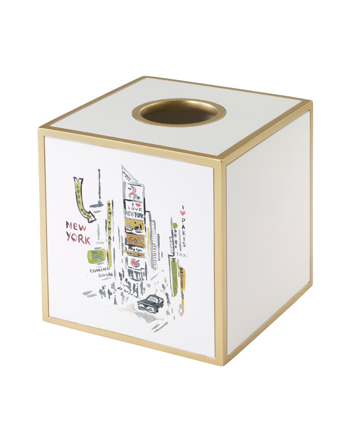 Nicole Miller City Girl 5.80" Tissue Box Cover