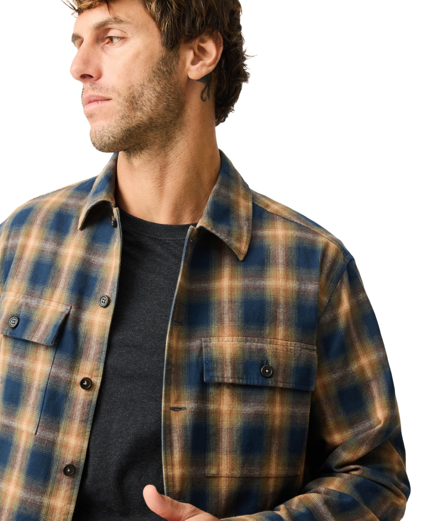 Мужская рубашка Rodd & Gunn Pinehaven Cotton, цвет: Коричневый — фото 4