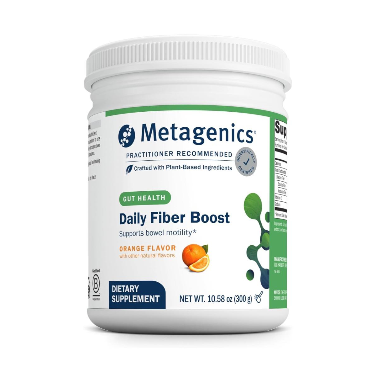 Metagenics Herbulk Fiber Powder 7 Gram Soluble and Insoluble Fiber with Psyllium Husk, Acacia and Chicory Supports Gut, Bowel Regularity Orange Flavor