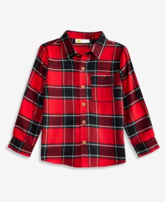 Boys' 4-20 Flannel Long-Sleeve Button-Up Shirt
