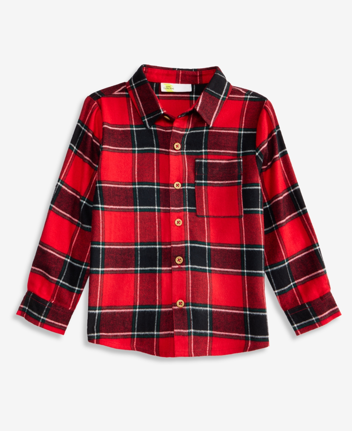 Epic Threads Boys' 4-20 Flannel Long-Sleeve Button-Up Shirt, Macy's Exclusive