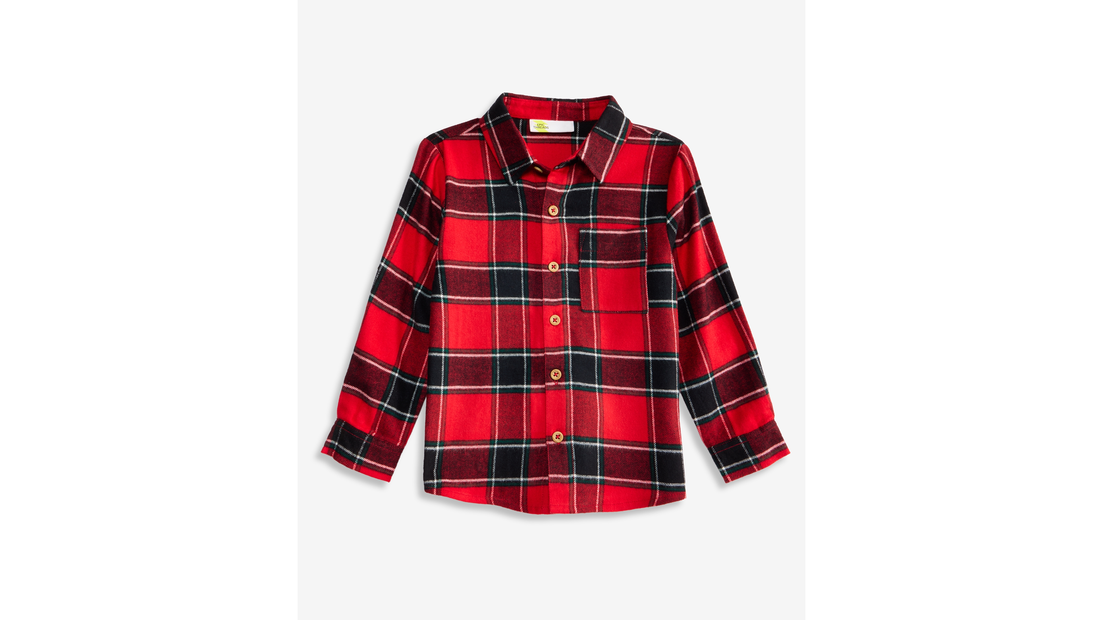 Epic Threads Boys' 5-20 Flannel Long-Sleeve Button-Up Shirt, Macy's Exclusive