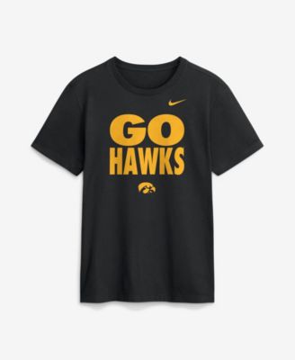 Men's Iowa Hawkeyes Sideline Slogan Crewneck T-Shirt