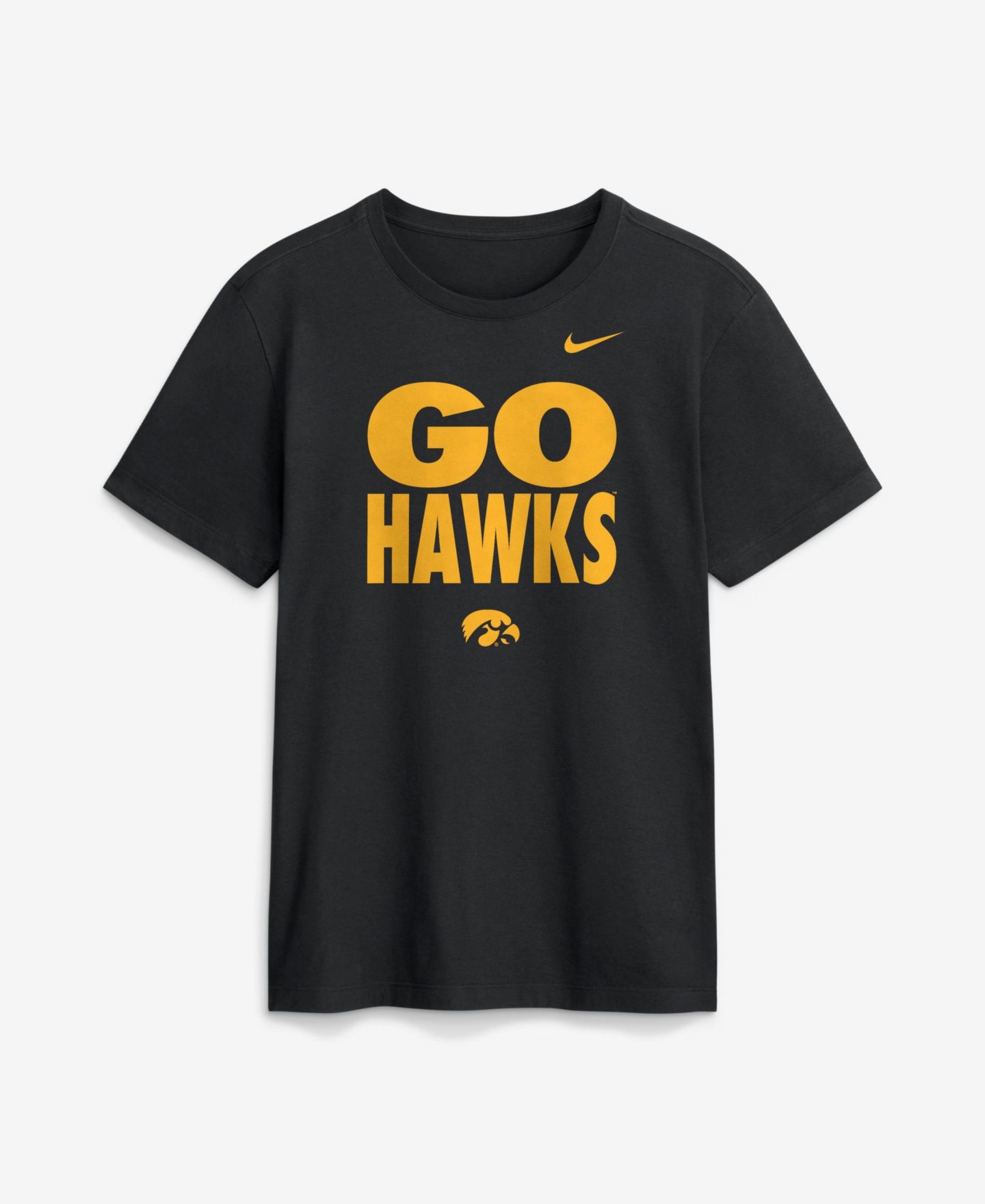 Мужская футболка Nike Iowa Hawkeyes Sideline Slogan Crewneck — фото 1