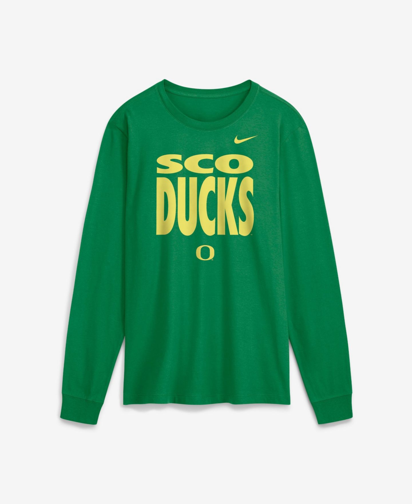 Мужская футболка Nike Oregon Ducks Oregon Sideline Slogan Long Sleeve — фото 1