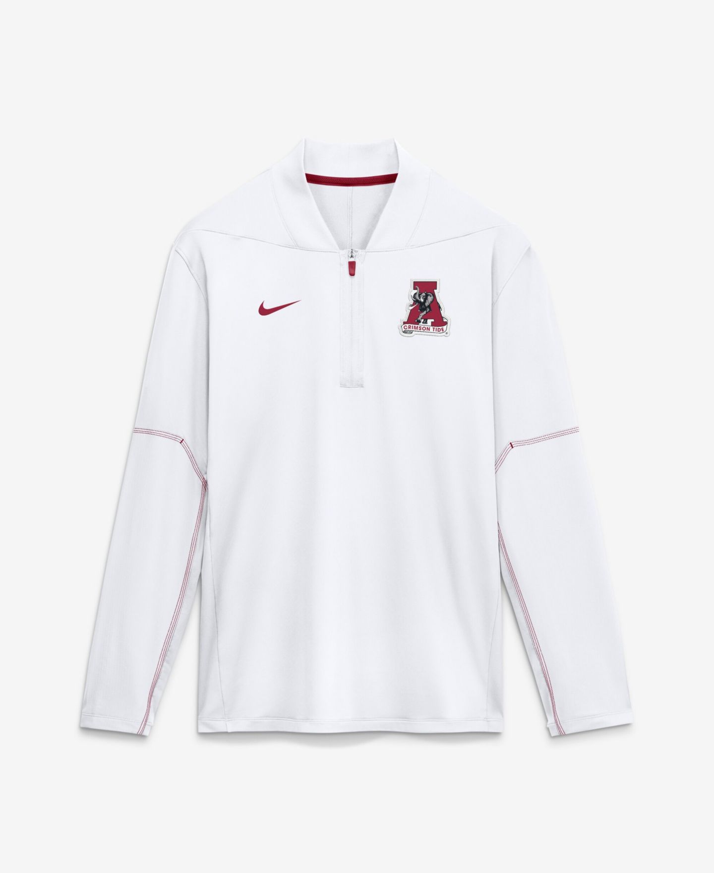 Мужской свитер Nike Alabama Crimson Tide Sideline Half-Zip Midweight Pullover — фото 1