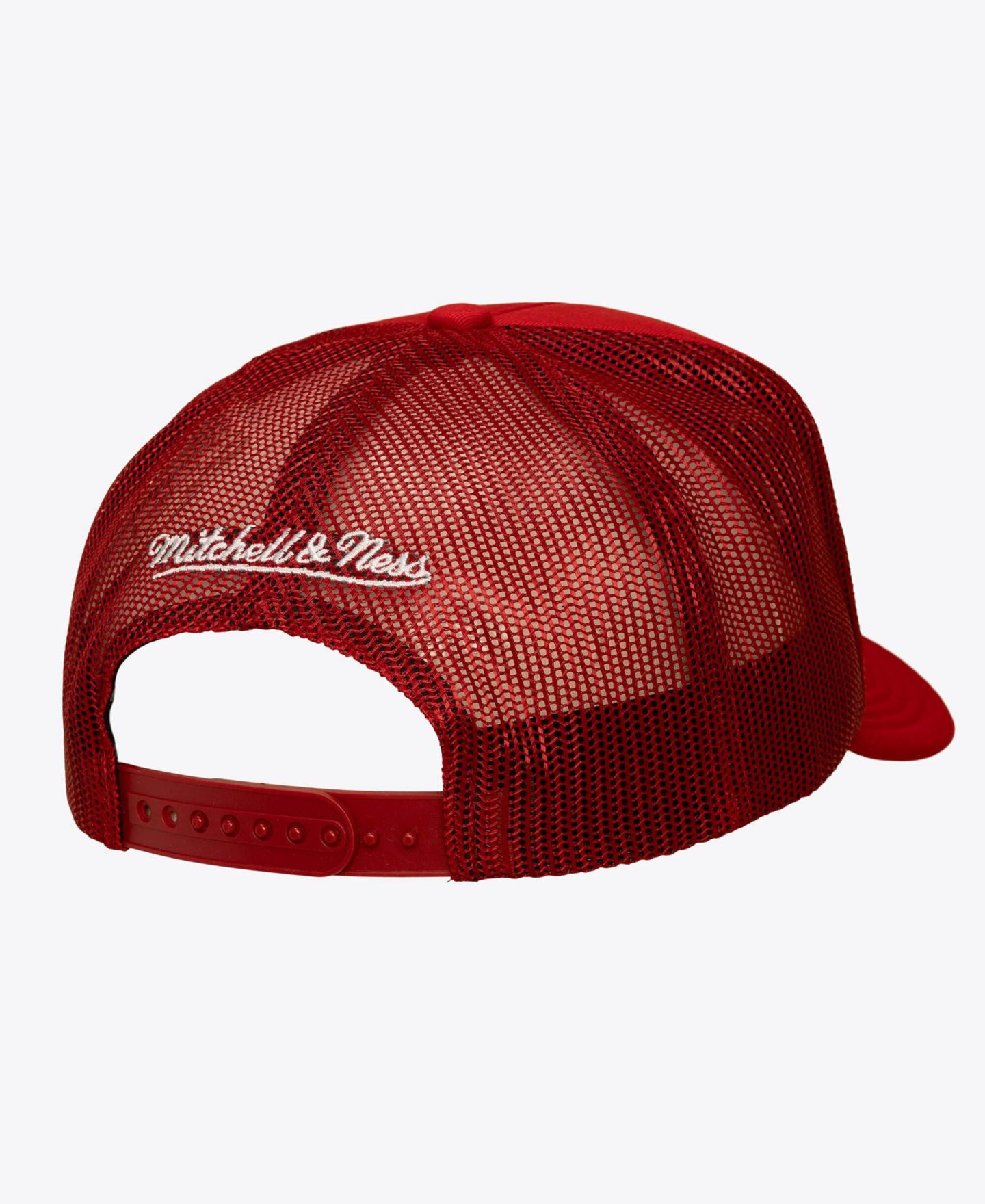 Мужская кепка Mitchell & Ness Red Detroit Red Wings Head Coach Trucker Adjustable Hat — фото 2