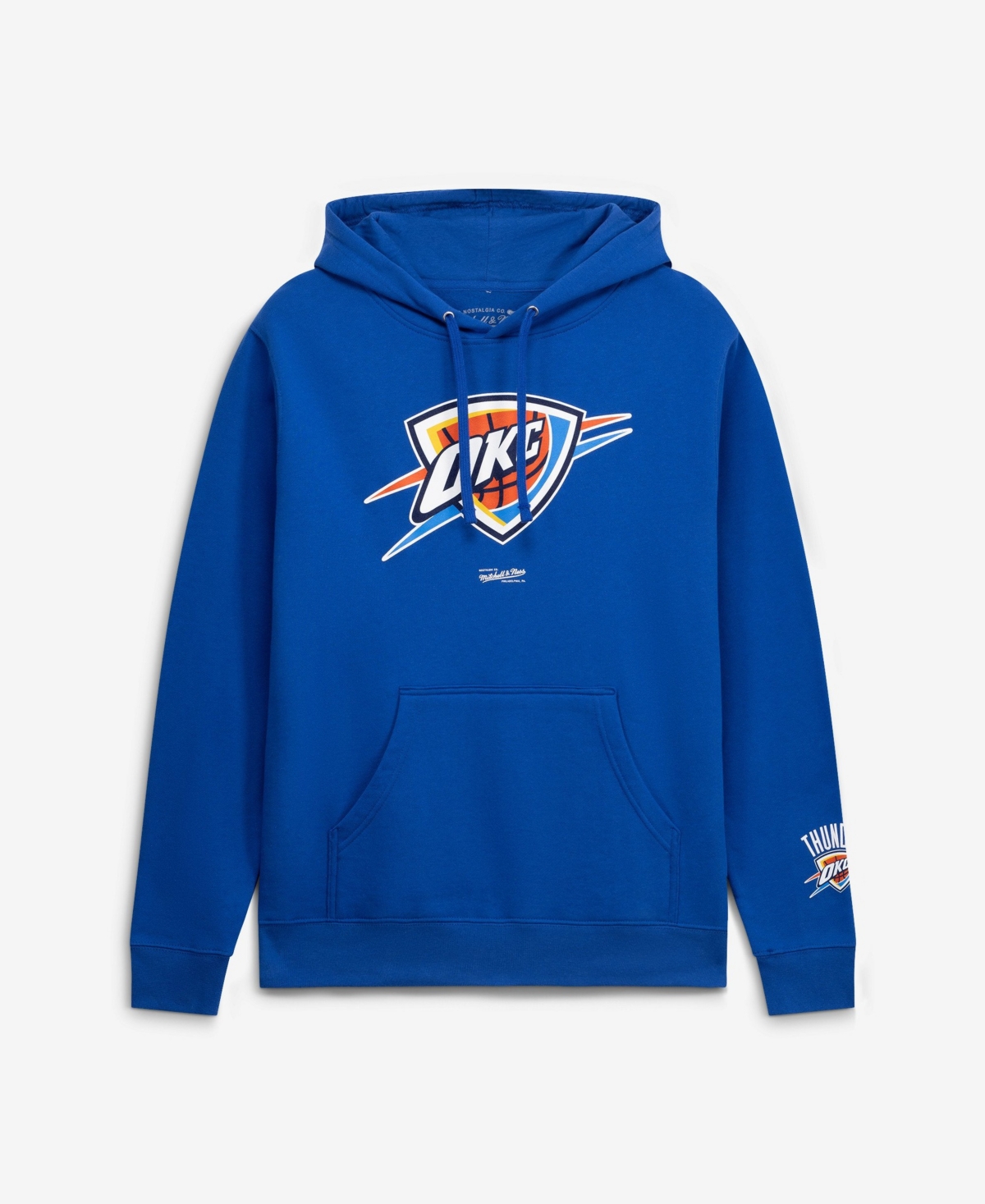 Mitchell & Ness Men's Oklahoma City Thunder Basic Graphic Fleece-Lined Hoodie - Blue