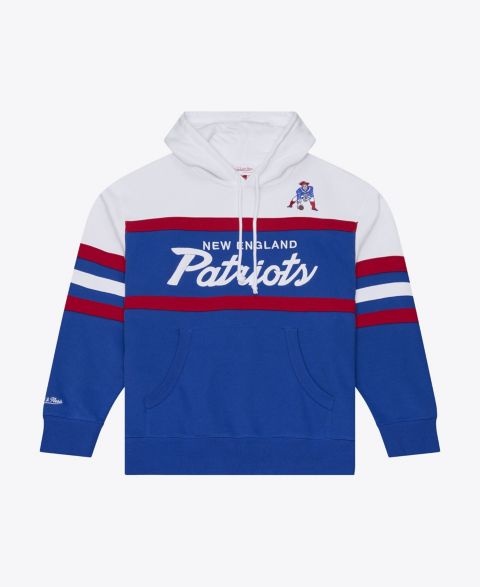 Мужское худи Mitchell & Ness New England Patriots Head Coach Embroidered Cotton-Blend