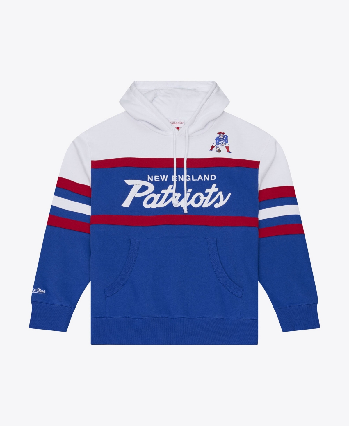 Mitchell & Ness Men's New England Patriots Head Coach Embroidered Cotton-Blend Hoodie