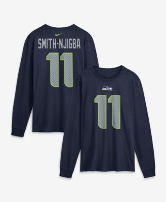 Men's Seattle Seahawks Jaxon Smith-Njigba Long-Sleeve Crewneck T-Shirt