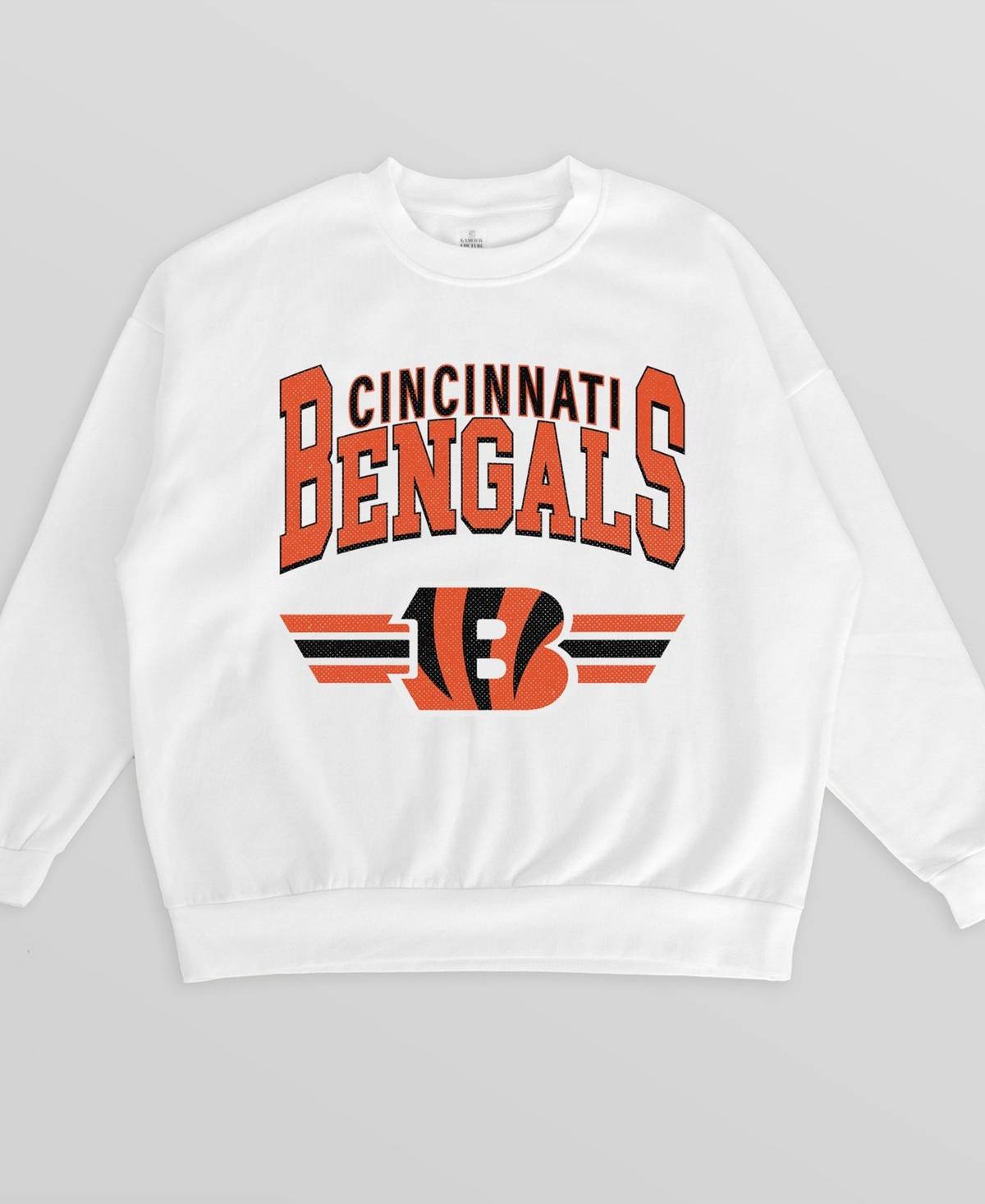 Gameday Couture Women's Cincinnati Bengals Swift Strike Premium Oversized Fleece Pullover Sweatshirt