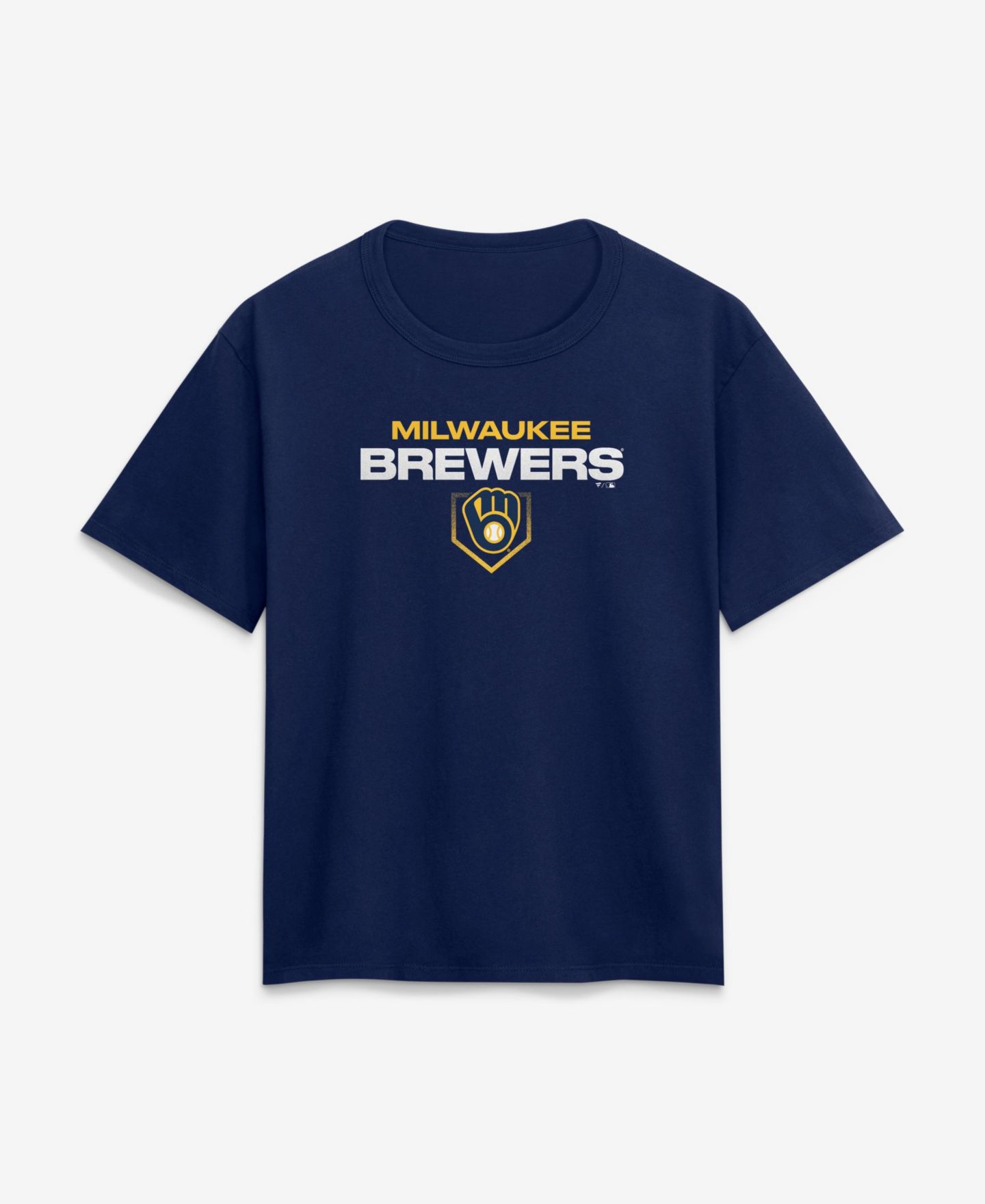 Женская футболка Fanatics Milwaukee Brewers Legacy Relaxed-Fit Tagless Crewneck — фото 1