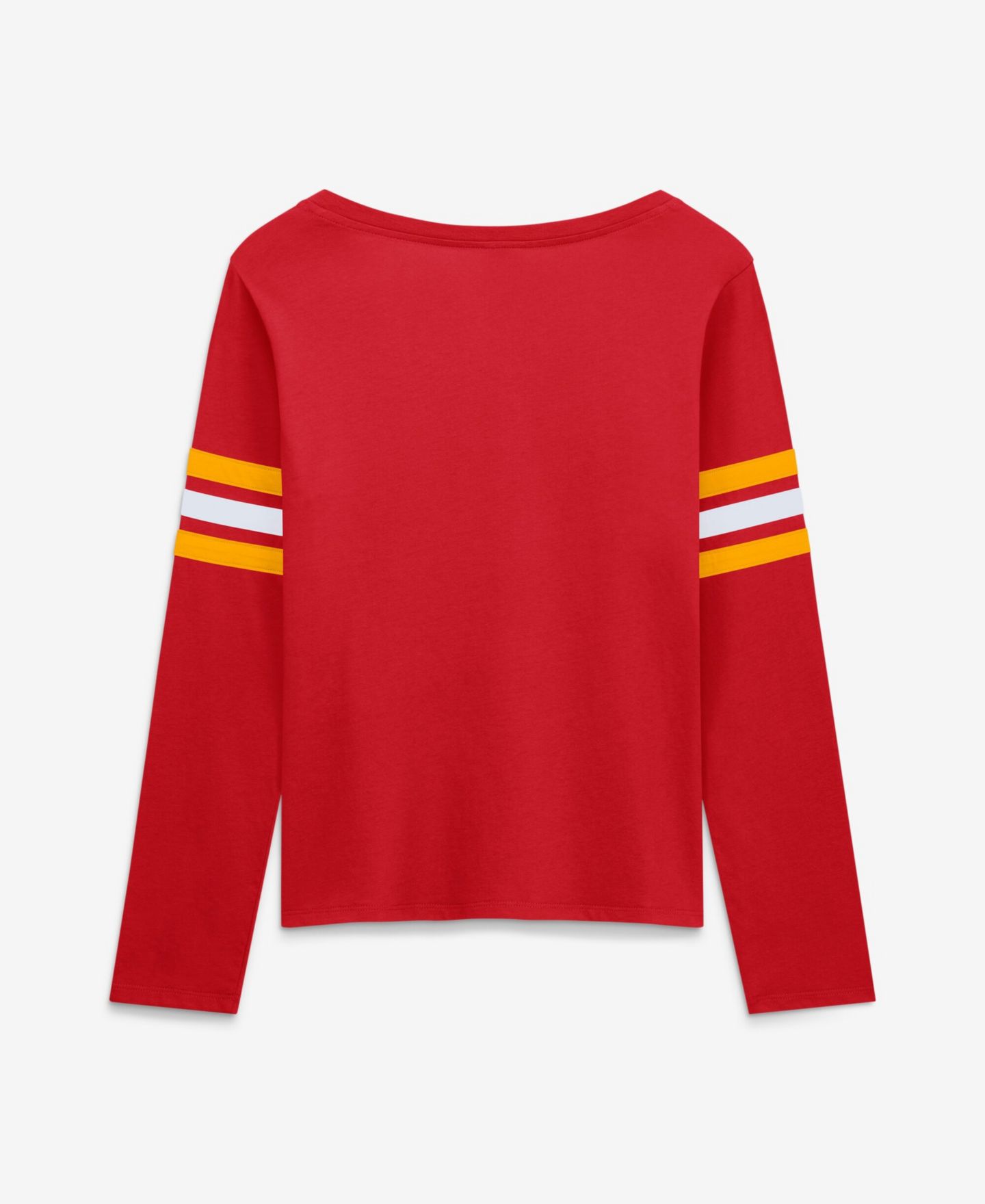 Женская футболка Fanatics Kansas City Chiefs Team First Coverage Scheme Lace-up Long-Sleeve — фото 2
