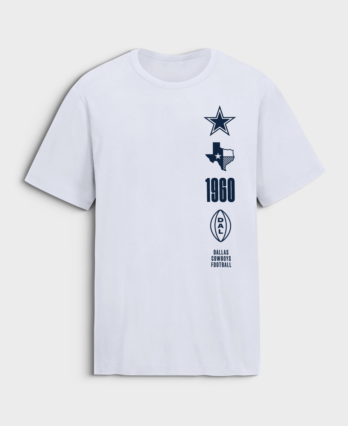 Fanatics Men's Dallas Cowboys Breaking Tackles Legacy Classic Fit T-Shirt - White