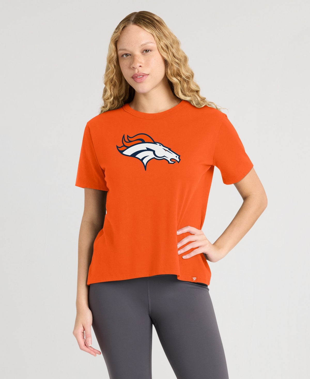 Fanatics Women's Denver Broncos Essential Legacy Relaxed-Fit Screen-Print Graphics T-Shirt
