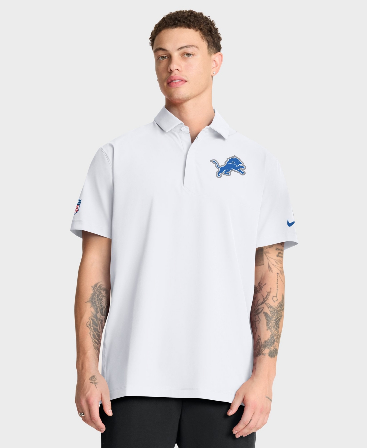 Nike Men's City Pride Sideline Detroit Lions Dri-fit Polo Shirt