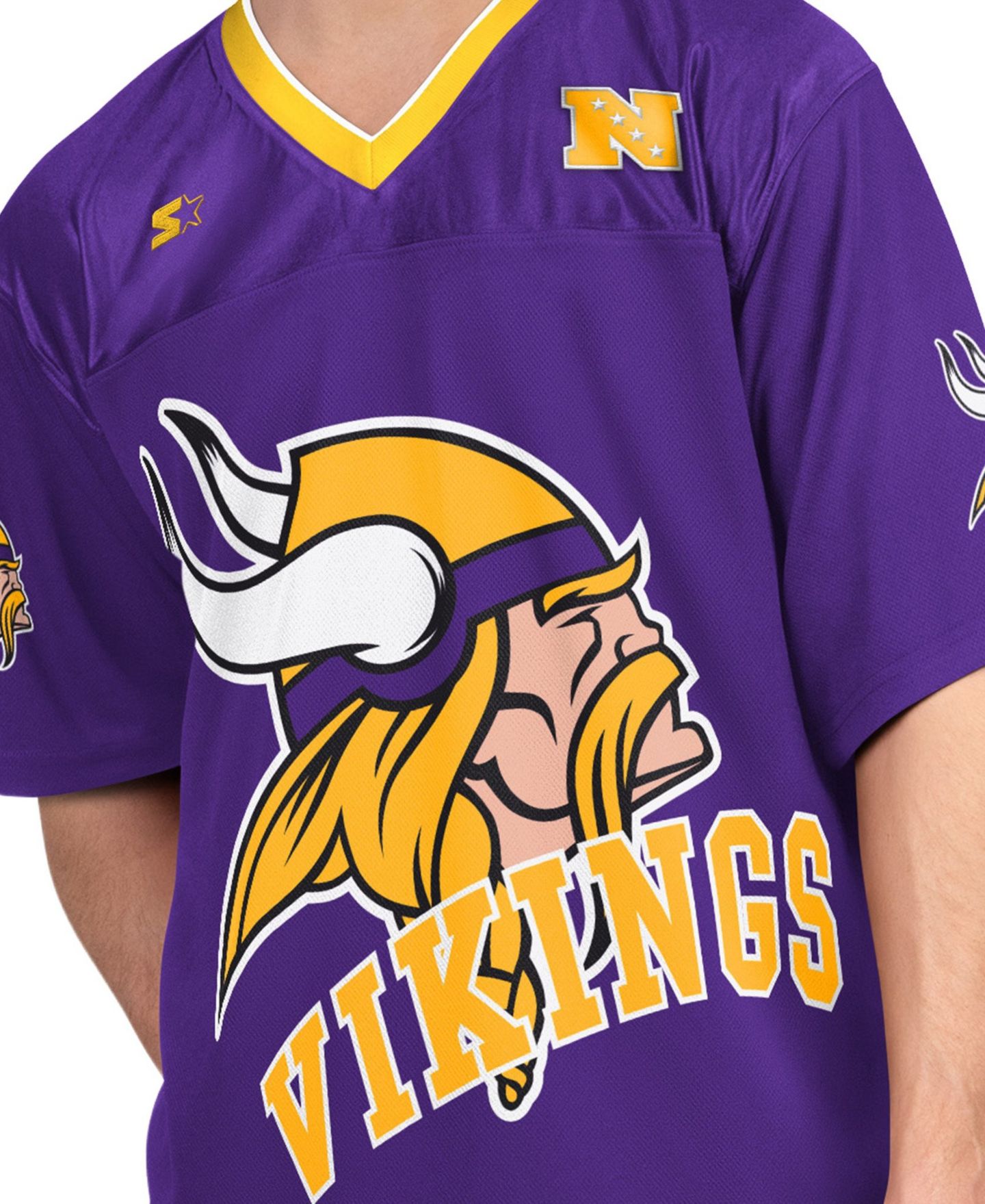 Мужские комплекты Starter Minnesota Vikings Short-Sleeve and Long-Sleeve T-Shirts, 2-Piece Set — фото 9