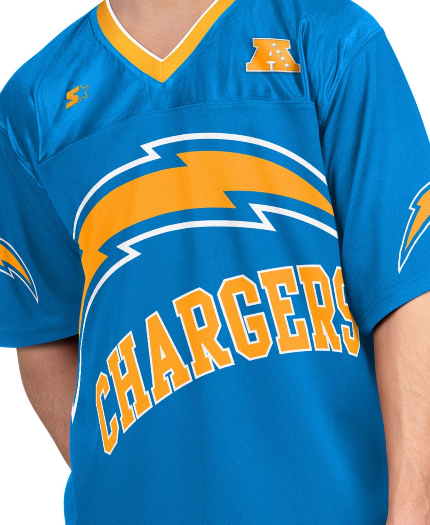 Мужские комплекты Starter Los Angeles Chargers Graphic Short-Sleeve and Long-Sleeve T-Shirt, 2-Piece Set — фото 9