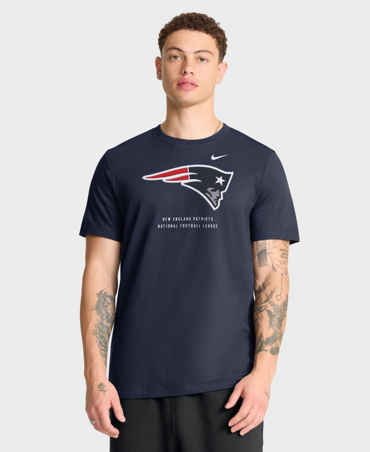 Nike Men's New England Patriots Property Of Screen-Printed T-Shirt