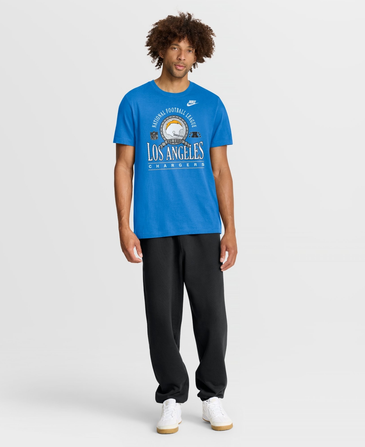 Nike Men's Los Angeles Chargers Rewind Retro Graphic T-Shirt