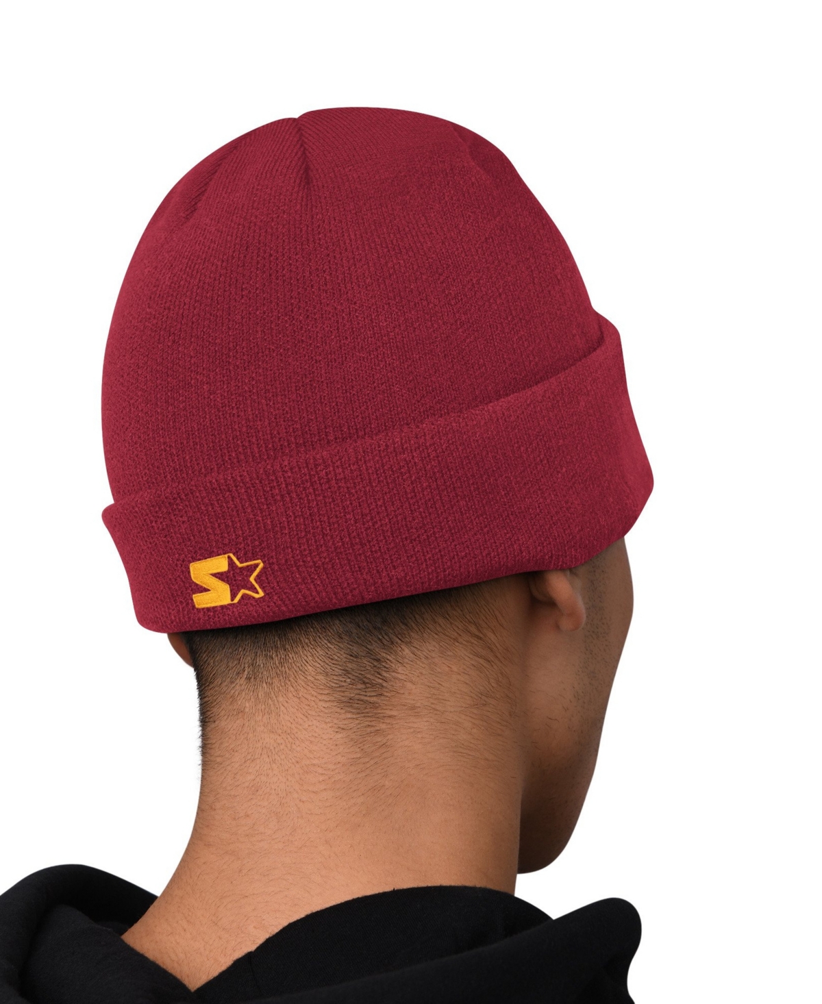 Starter Men's Washington Commanders Graphic Midweight Hoodie and Cuffed Knit Hat, 2-Piece Set