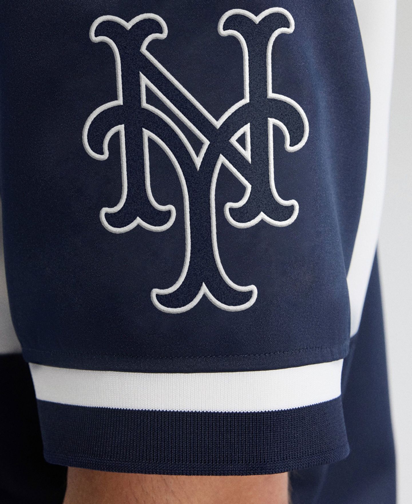Мужская куртка Fanatics New York Mets Iconic Satin Boxy-Cropped — фото 8