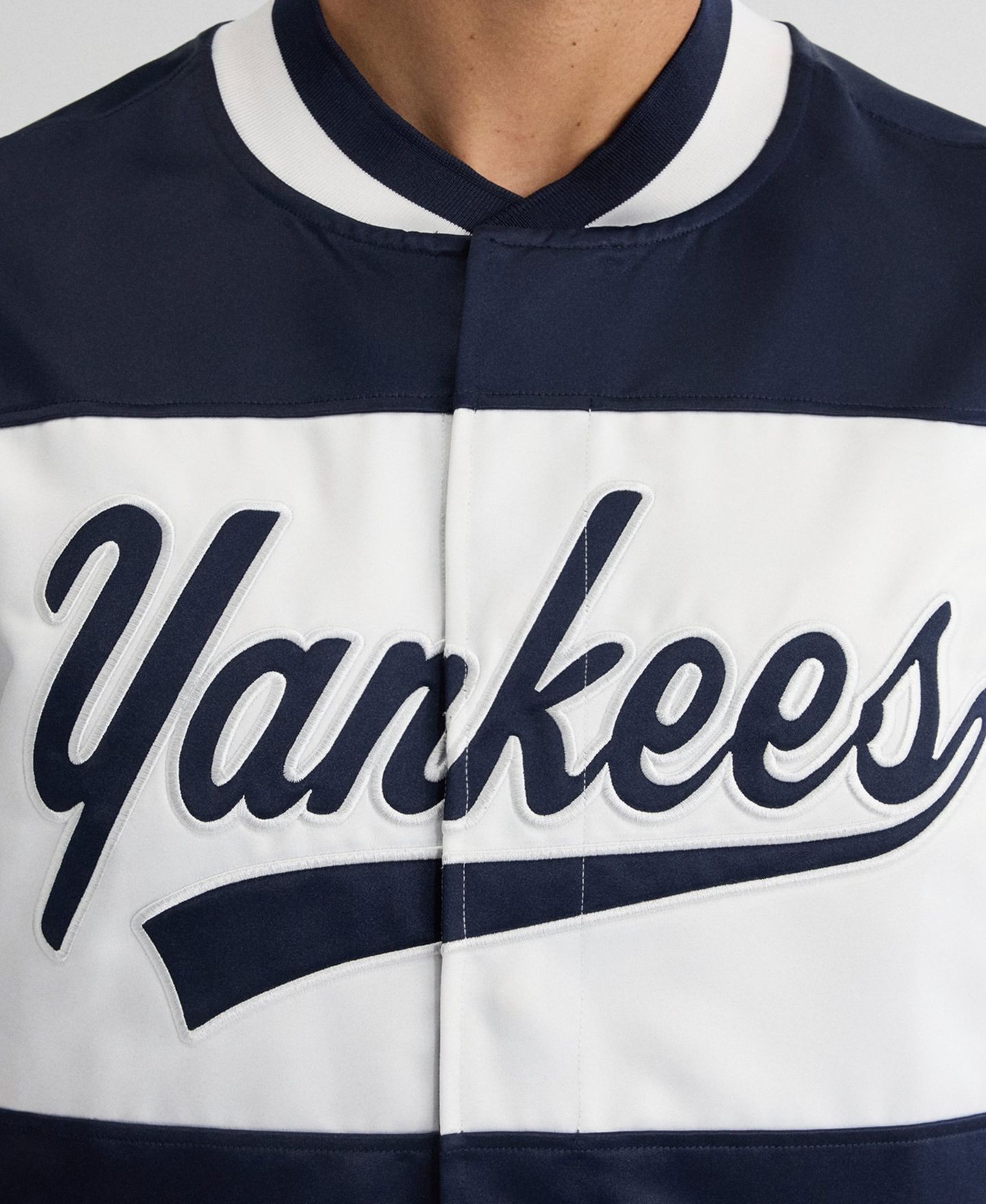 Мужская куртка Fanatics New York Yankees Iconic Short-Sleeve Satin — фото 9
