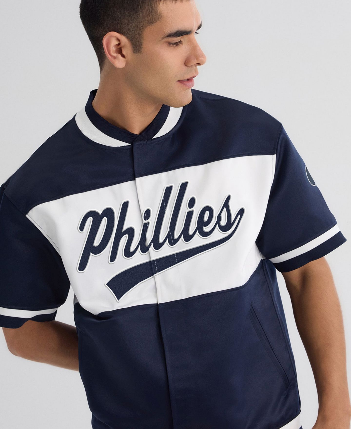 Мужская куртка Fanatics Philadelphia Phillies Iconic Satin Warm-Up — фото 5