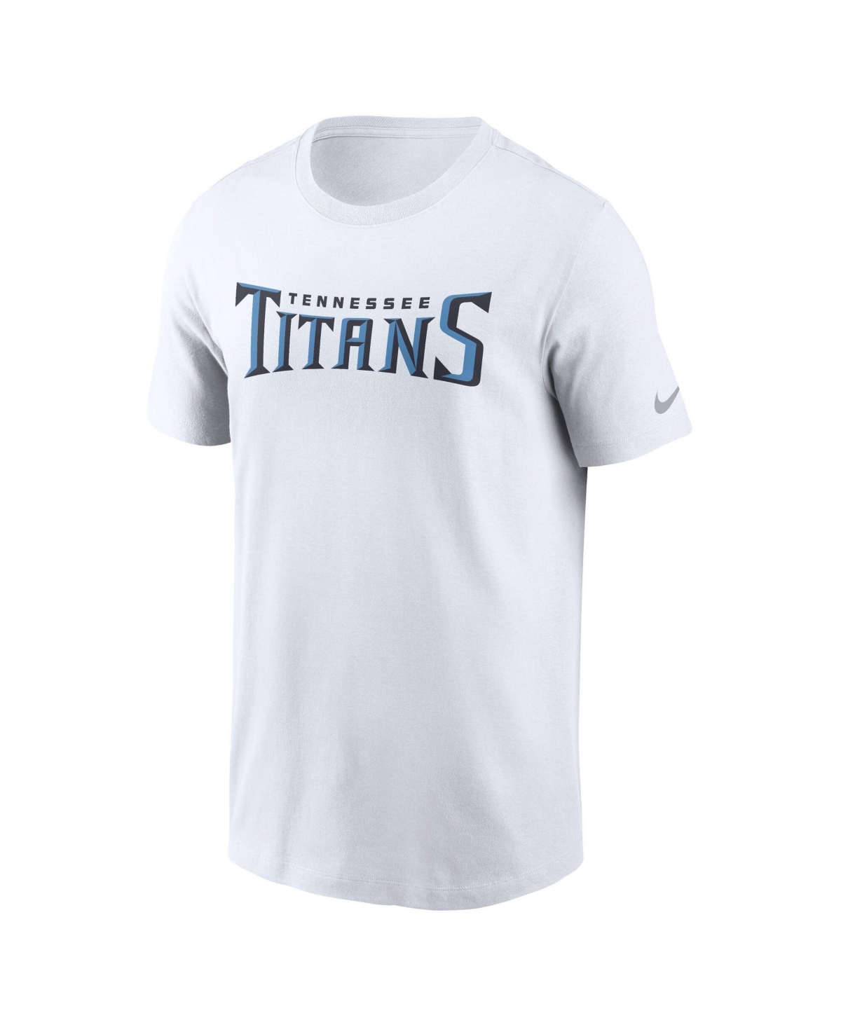 Nike Men's Tennessee Titans Primetime Wordmark Essential Cotton T-Shirt