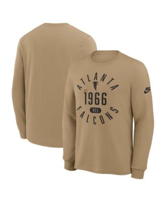 Men's Atlanta Falcons Blitz Package Rewind Vintage Slub Graphic Crewneck Long Sleeve T-Shirt