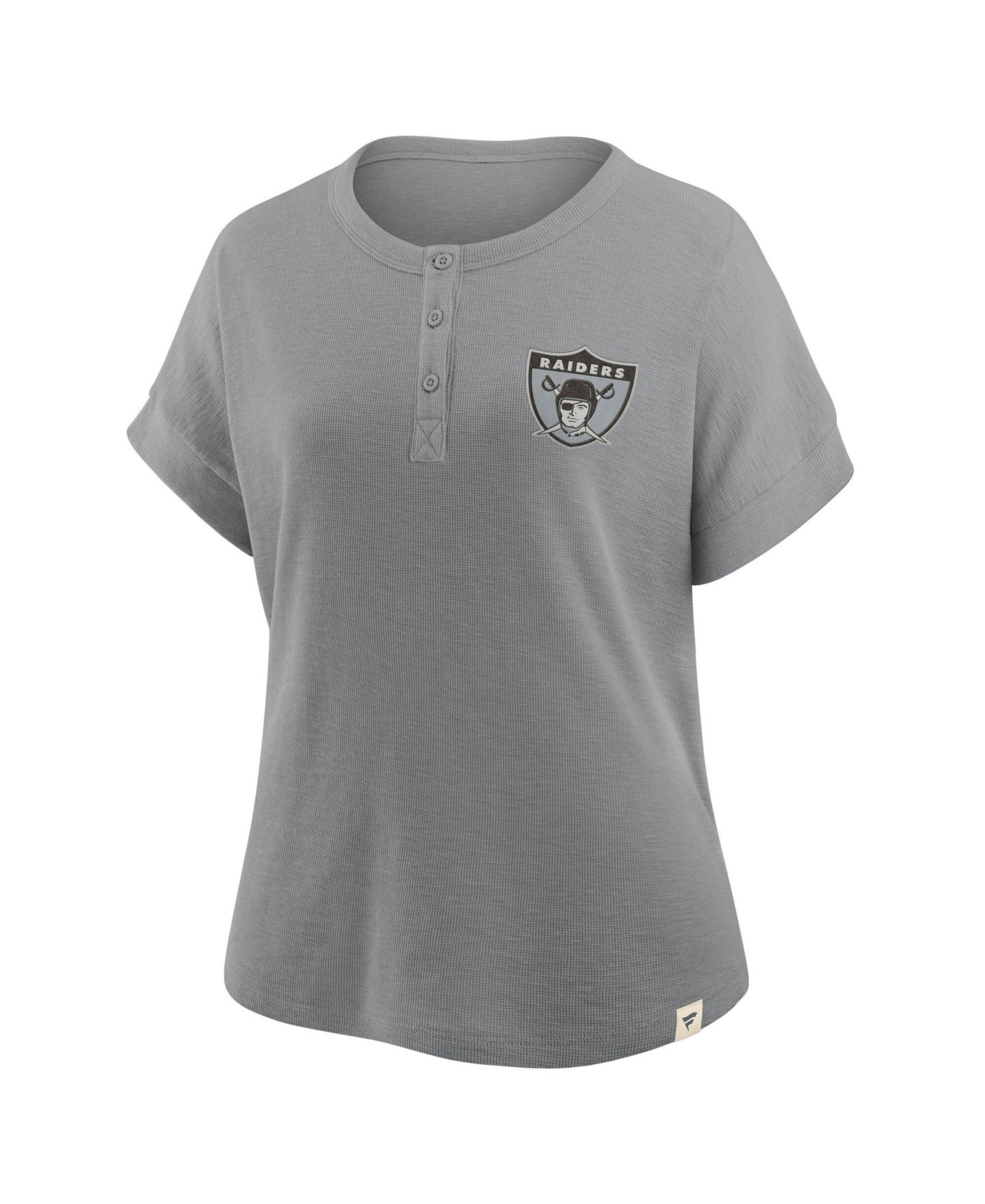 Женская рубашка Fanatics Las Vegas Raiders Hometown Premium Oversized Short-Sleeve Henley — фото 4