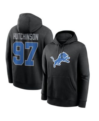 Men's Detroit Lions Aidan Hutchinson Fleece Classic-Fit Hoodie