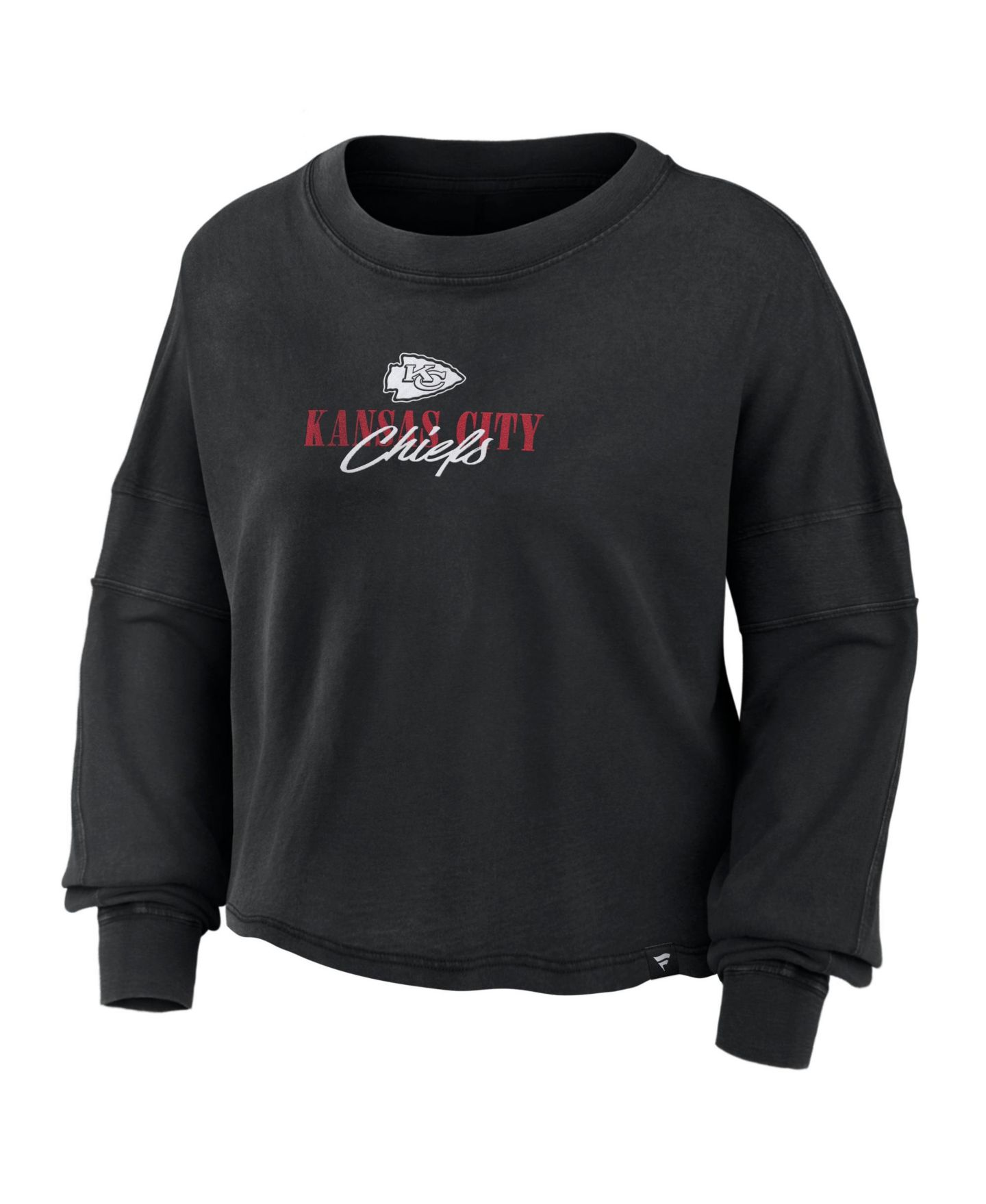 Женский топ Fanatics Kansas City Chiefs Chop Block Oversized-Boxy Long-Sleeve — фото 2